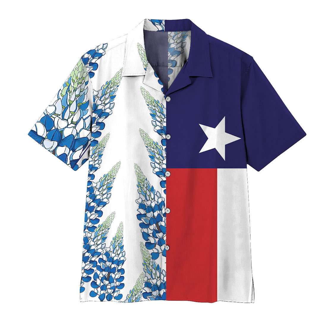 Gearhumans Texas Bluebonnets Hawaiian Shirt Ha30012