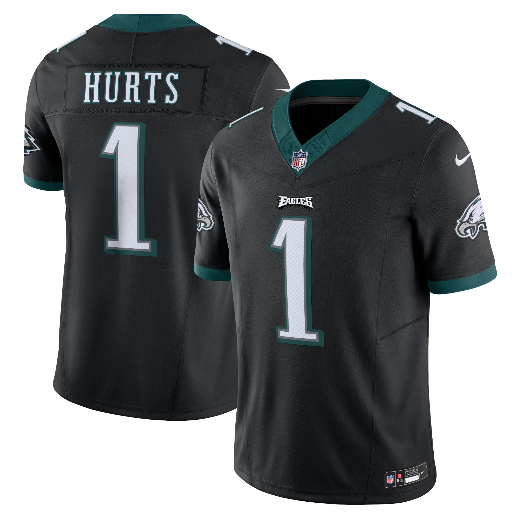 Men’s Philadelphia Eagles Jalen Hurts Black Vapor F.U.S.E. Limited Jersey