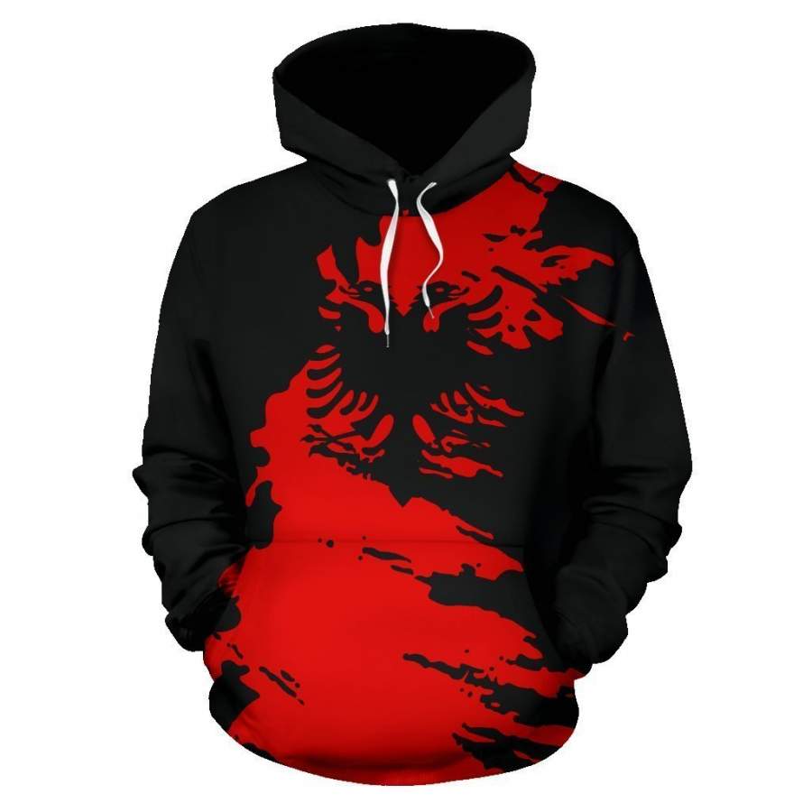 Albania Hoodie Flag Painting NNK 1114