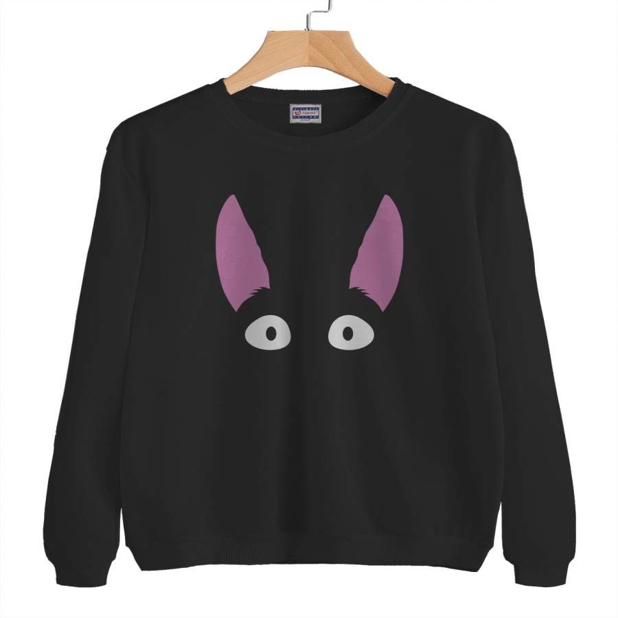 Jiji – Kiki’s Delivery Service Studio Ghibli  Crewneck Sweatshirt (Adult)