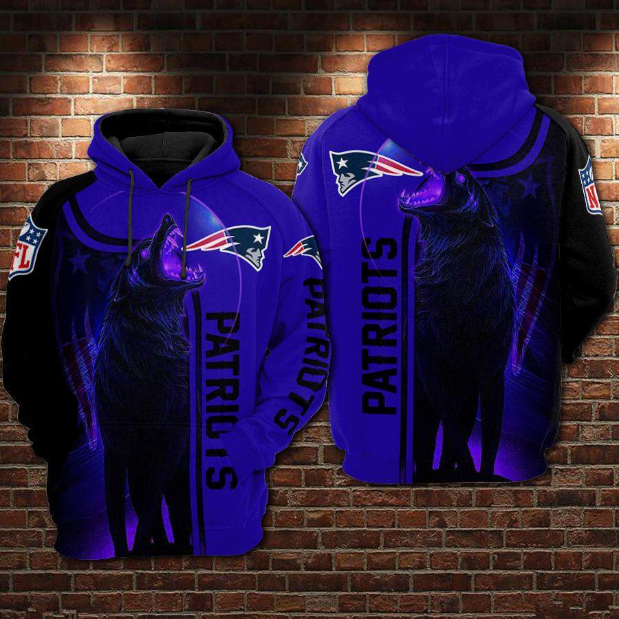 New England Patriots Hoodie 3D Style3906 All Over Printed