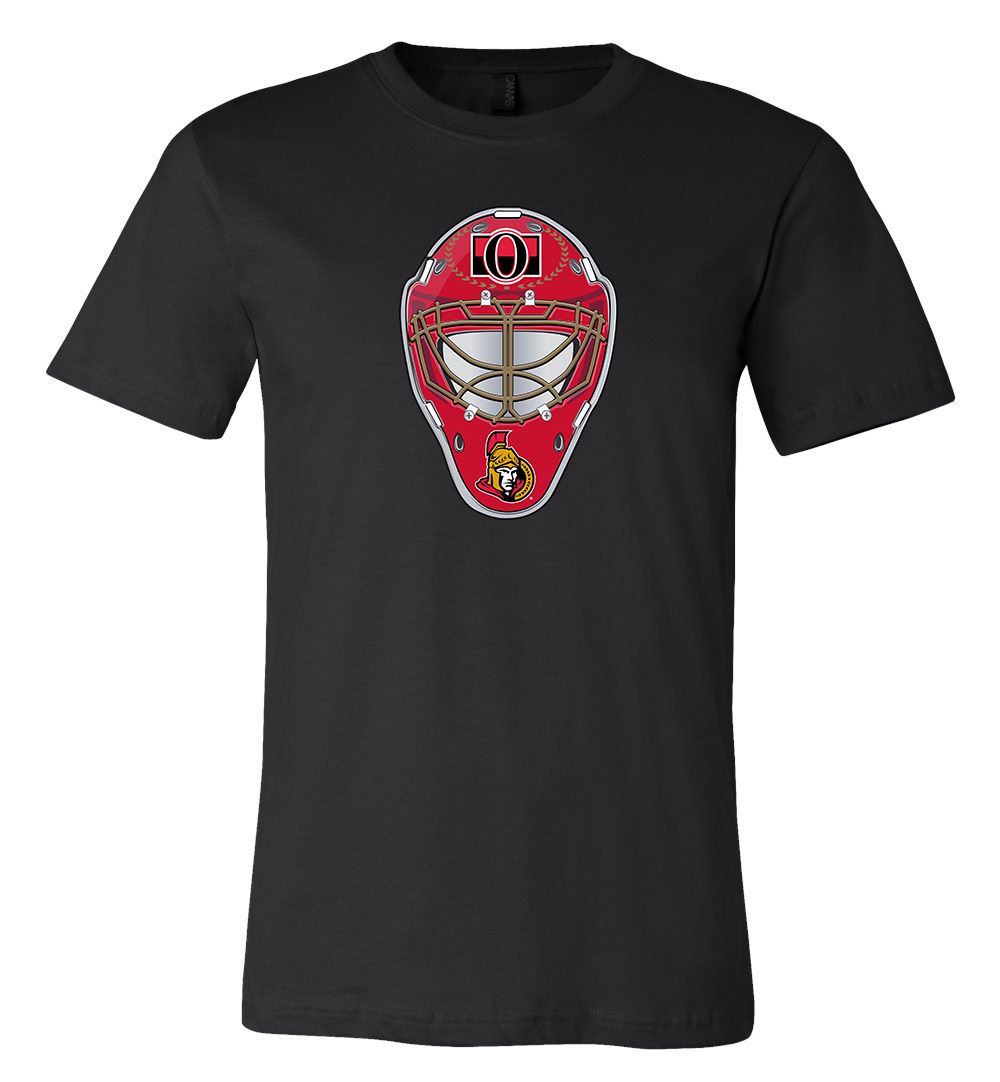 Ottawa Senators Goalie Mask Front Logo Team Shirt Jersey Shirt