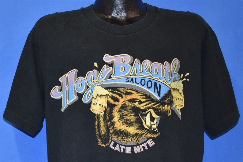 90S Hog S Breath Saloon Late Night Key West Florida Bar Beer Shirt