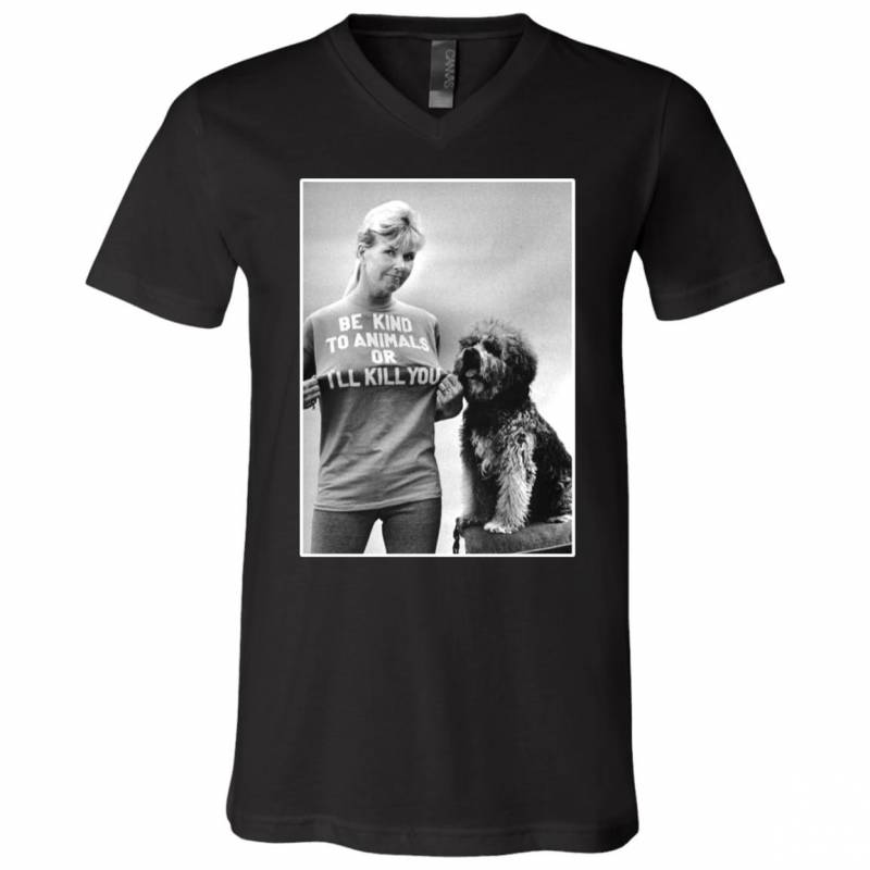 Rip Doris Day Be Kind To Animals Or Ill Kill You V Neck T-Shirt