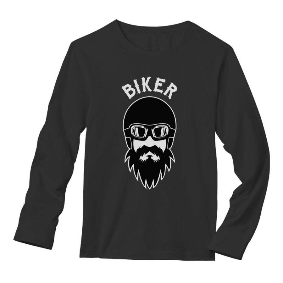 Biker – Matching Couples Gift for Bikers Motorcycle Riders Long Sleeve T-Shirt