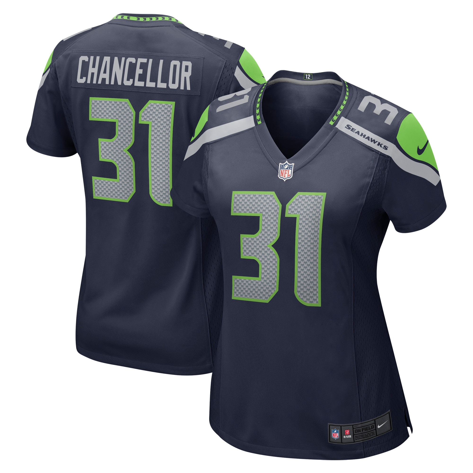 Kam Chancellor Seattle Seahawks Women's Retired Player Game Jersey – College Navy