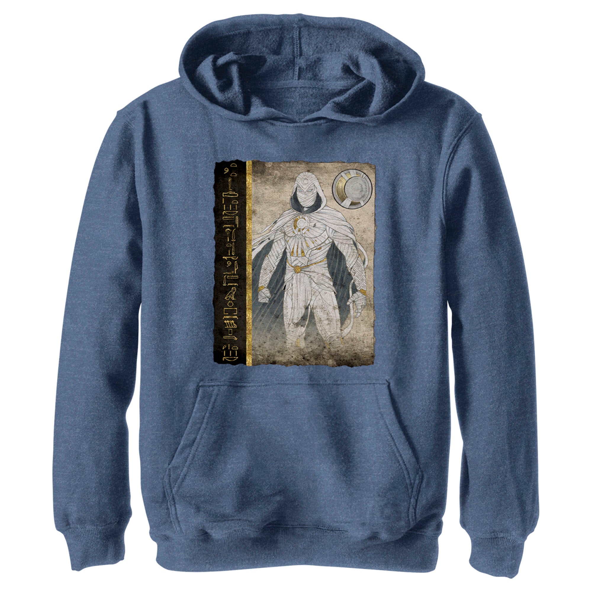 Boy’S Marvel: Moon Knight Hierographic Superhero Profile Sketch Pull Over Hoodie