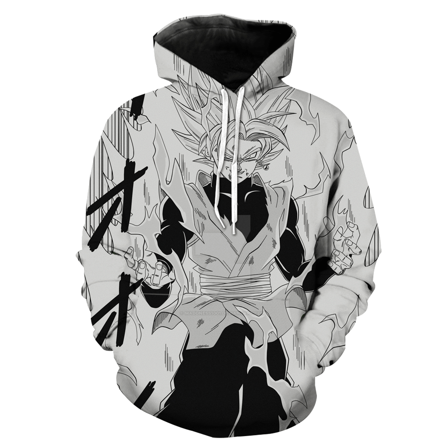 Rose Goku Manga Super Saiyan Goku Black Dragon Ball Super Hoodie 3D