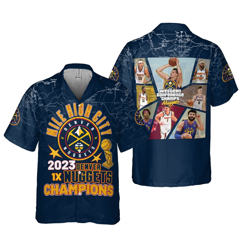 Denver Nuggets Champions 3D Hawaiian Shirt