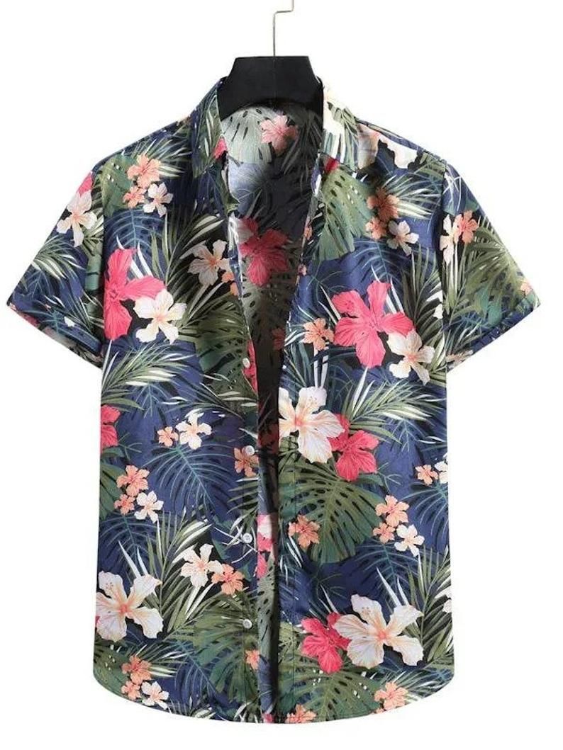 Holiday Leaves Multicolor Amazing Design Hawaii Shirt Ha6529