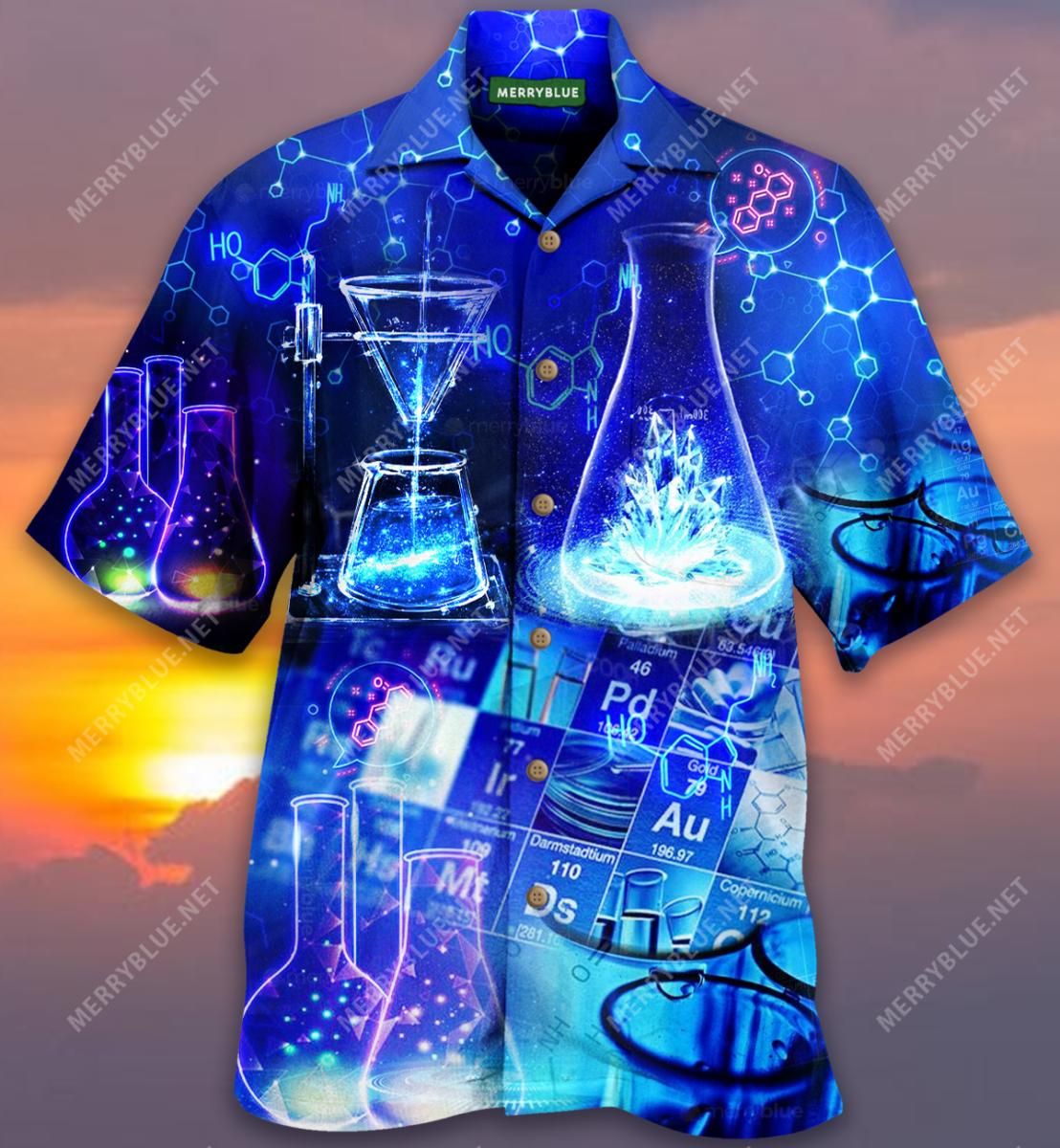 Think Like A Proton Chemistry Aloha Hawaiian Shirt Colorful Short Sleeve Summer Beach Casual Shirt For Men And Women