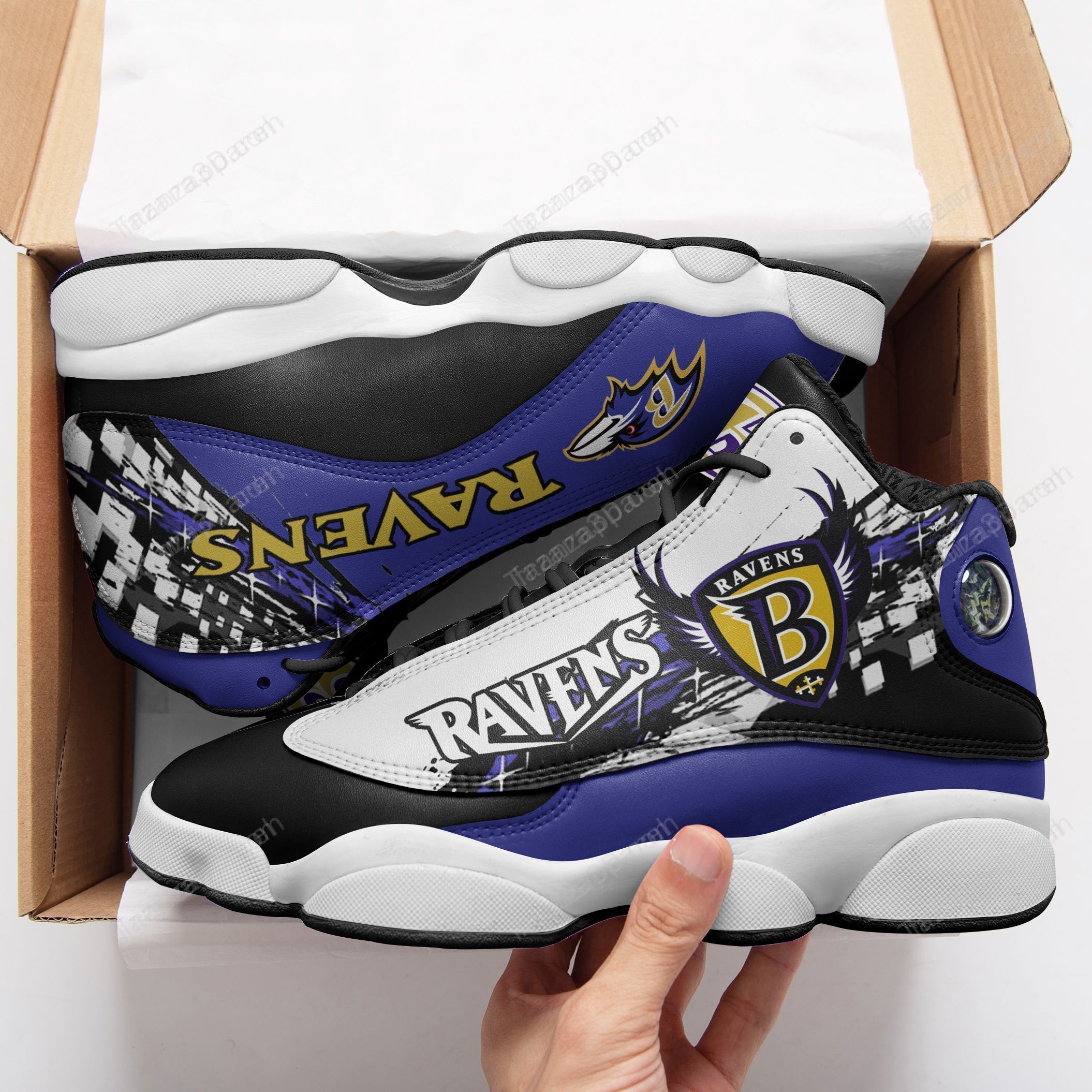 Baltimore Ravens Air Jd13 Sneakers 624