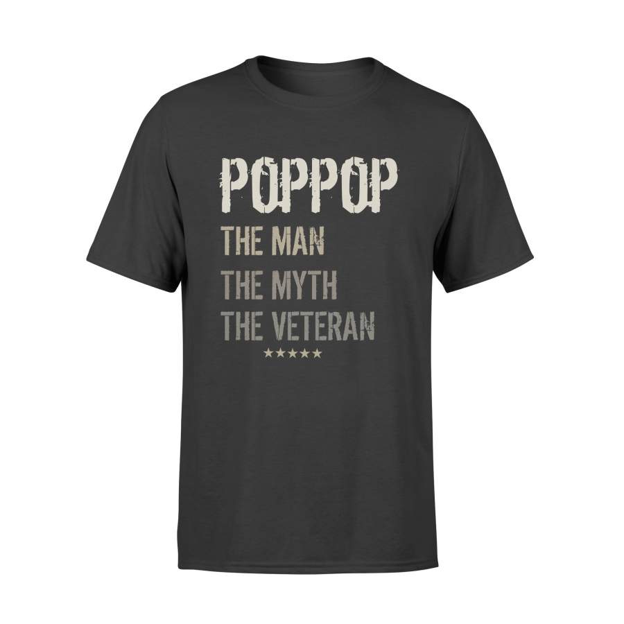 YOLOstuff poppop the Man the Myth the Veteran T-shirt