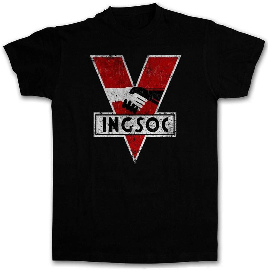 1984 Logo Vintage Ingsoc Big Oceania Brother George Orwell Male T Shirt