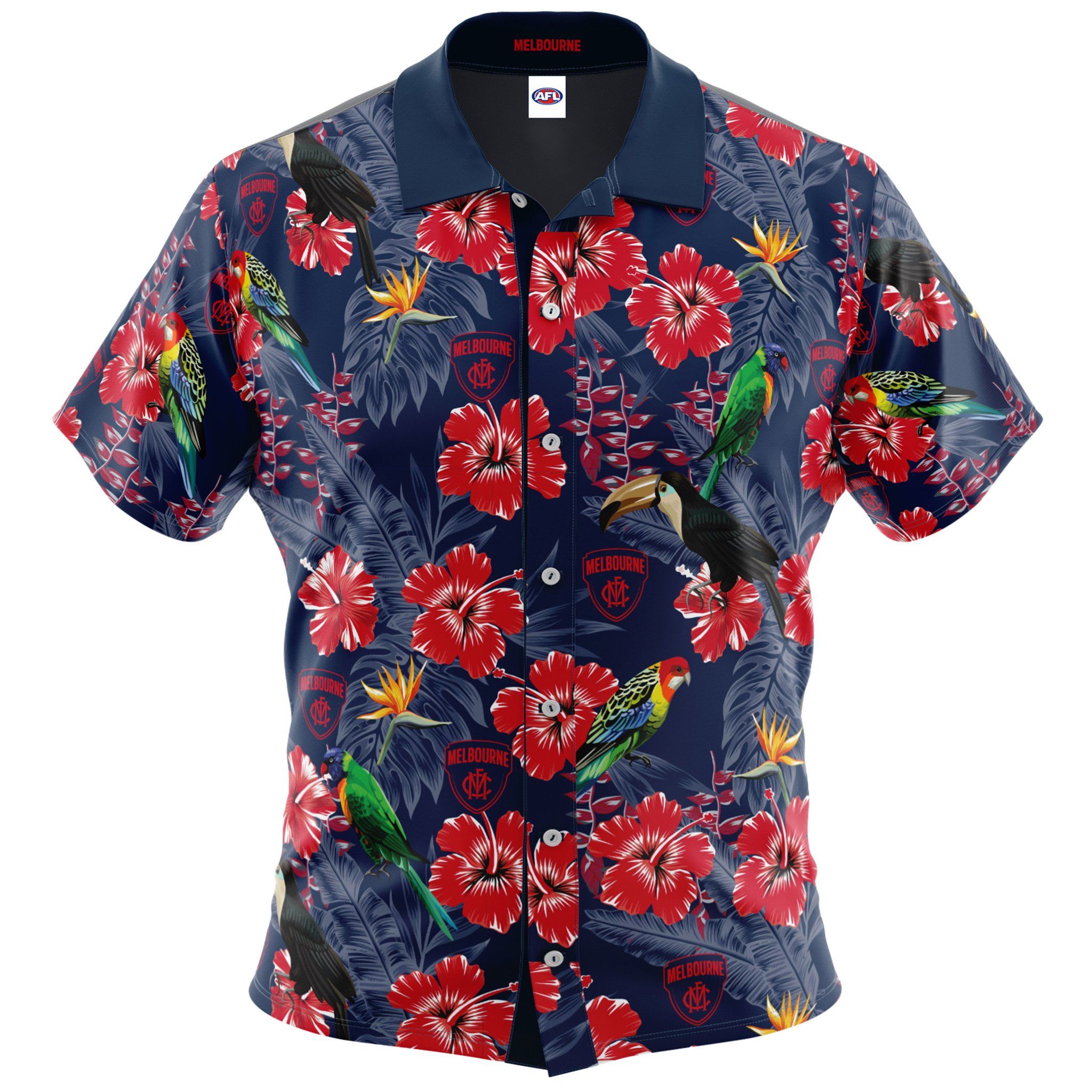 Afl Melbourne Demons Hawaiian Shirt