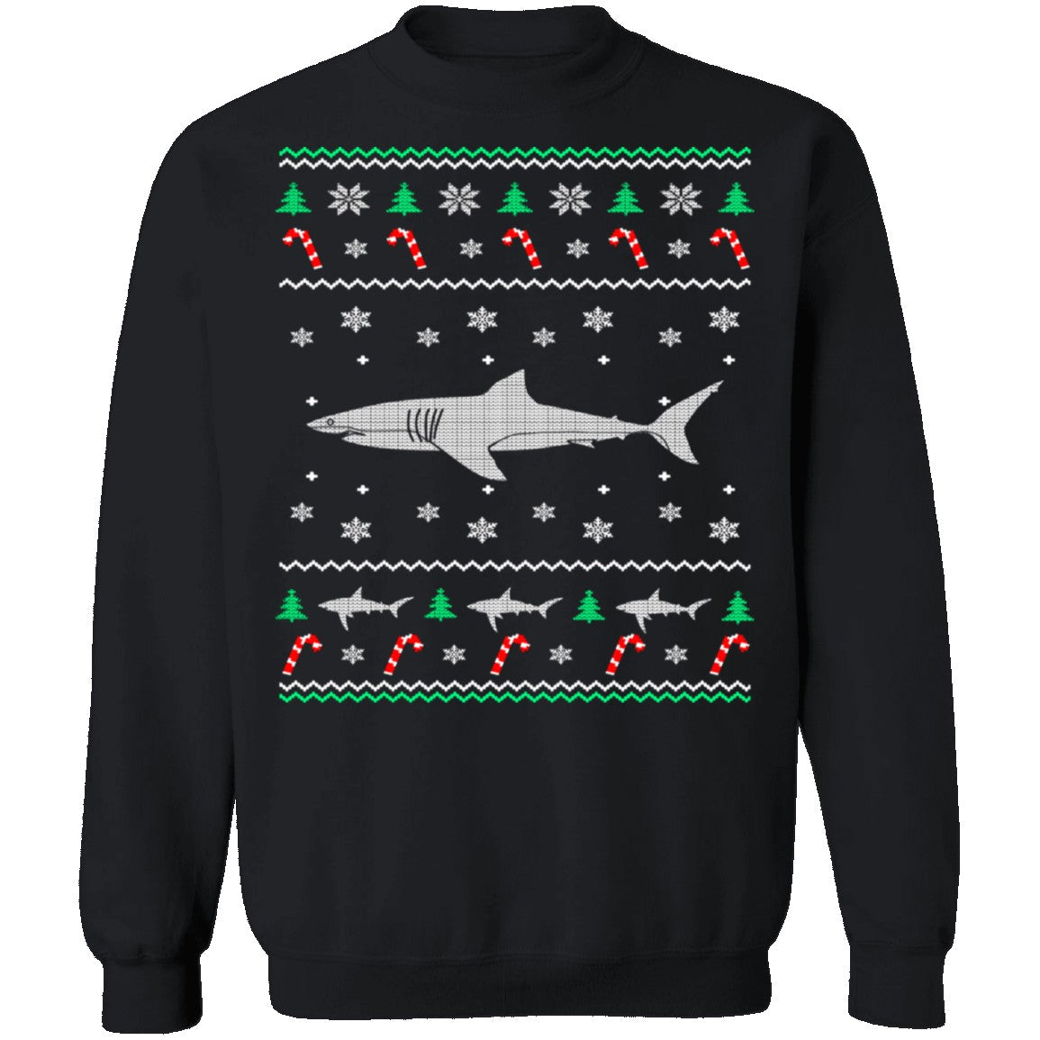 Shark Ugly Christmas Sweater 2023