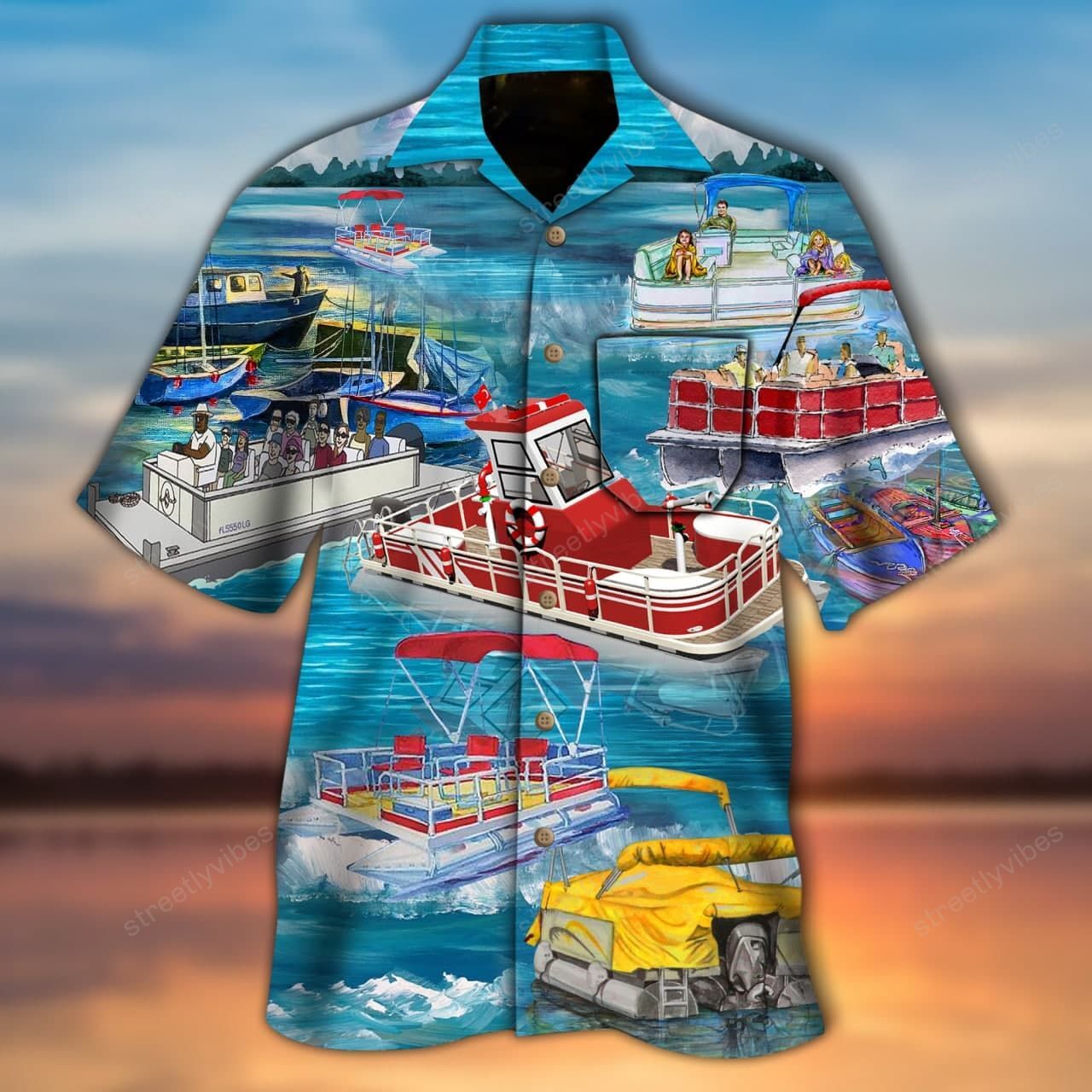 Pontoon Captain Love Life Hawaii Shirt Re Ha98214