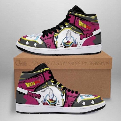 Whis Jordan Sneakers Dragon Ball Anime Shoes Fan Gift Idea Mn05 Jordan Sneaker