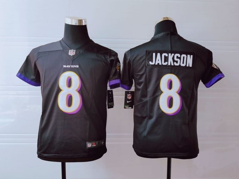 Baltimore Ravens Lamar Jackson #8 NFL 2020 Dark Brown Jersey