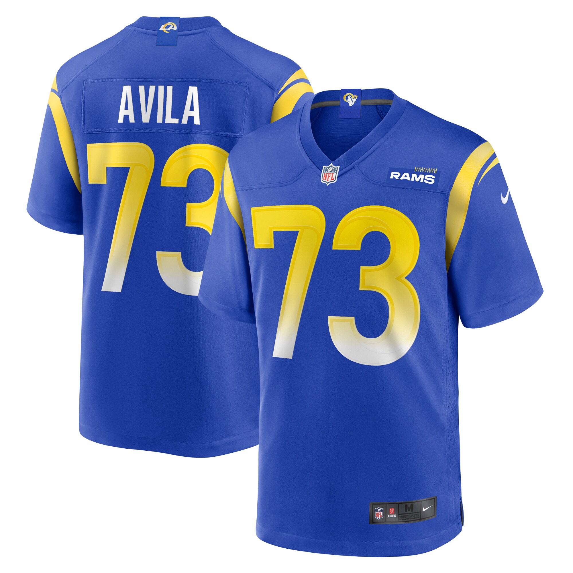 Men’s Los Angeles Rams Steve Avila Royal Home Game Jersey