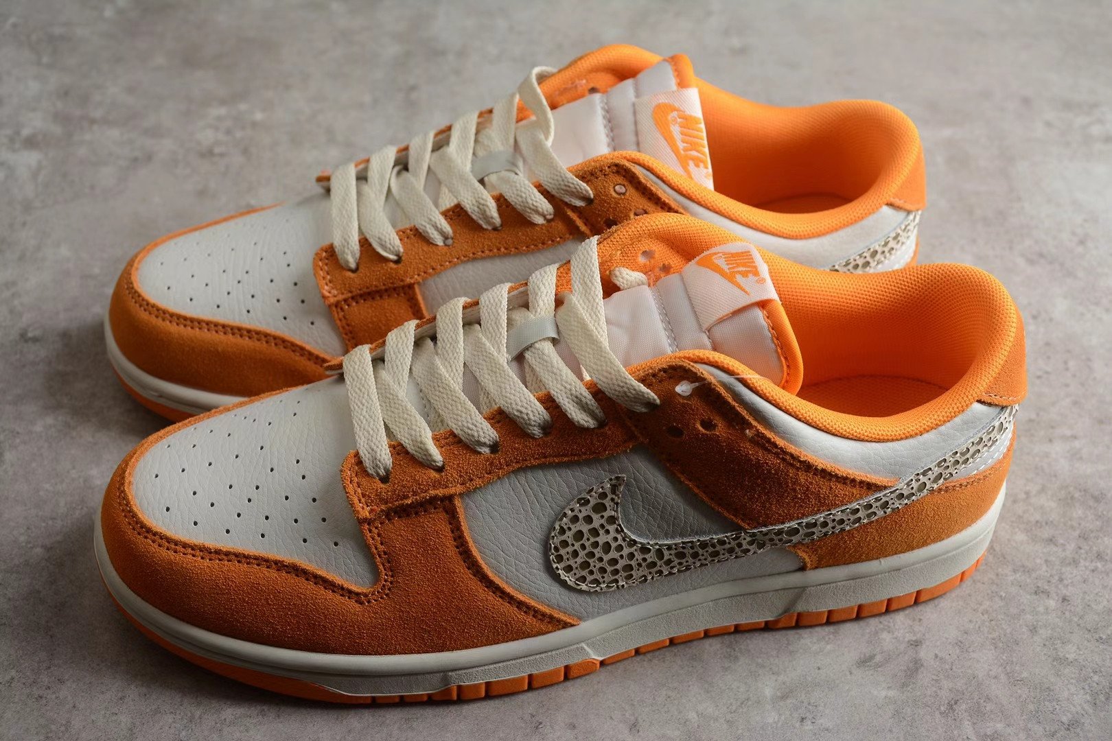 Nike Dunk Low As Safari Swoosh Kumquat Shoes Sneakers PR-621654