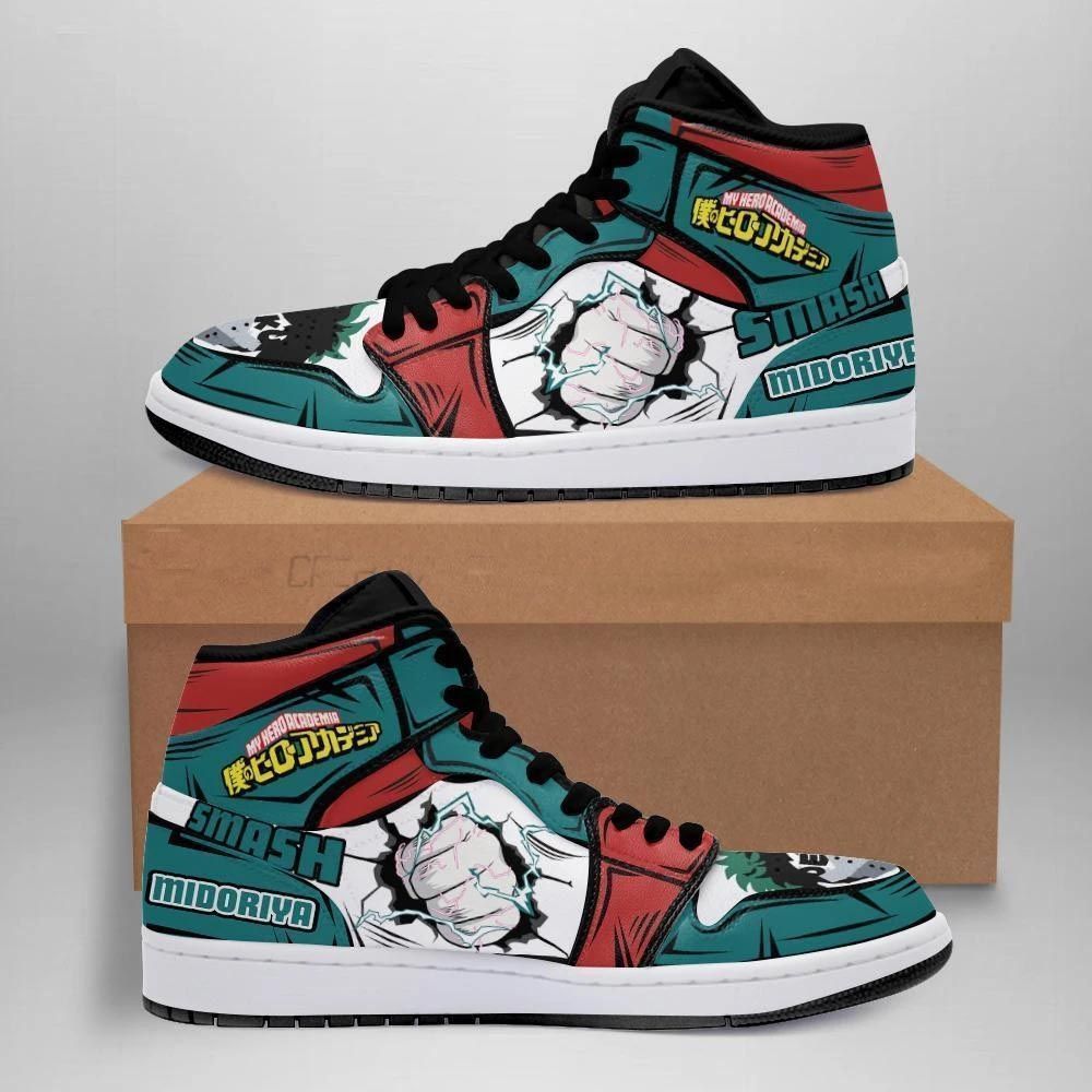 Izuku Midoriya Smash Jordan Shoes Sport Sneakers