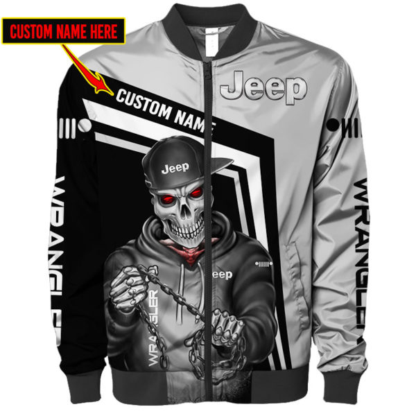 Custom Name Bomber Jacket Jeep, Jeep 3D Spring Autumn, Mens Casual Jacket Eg31