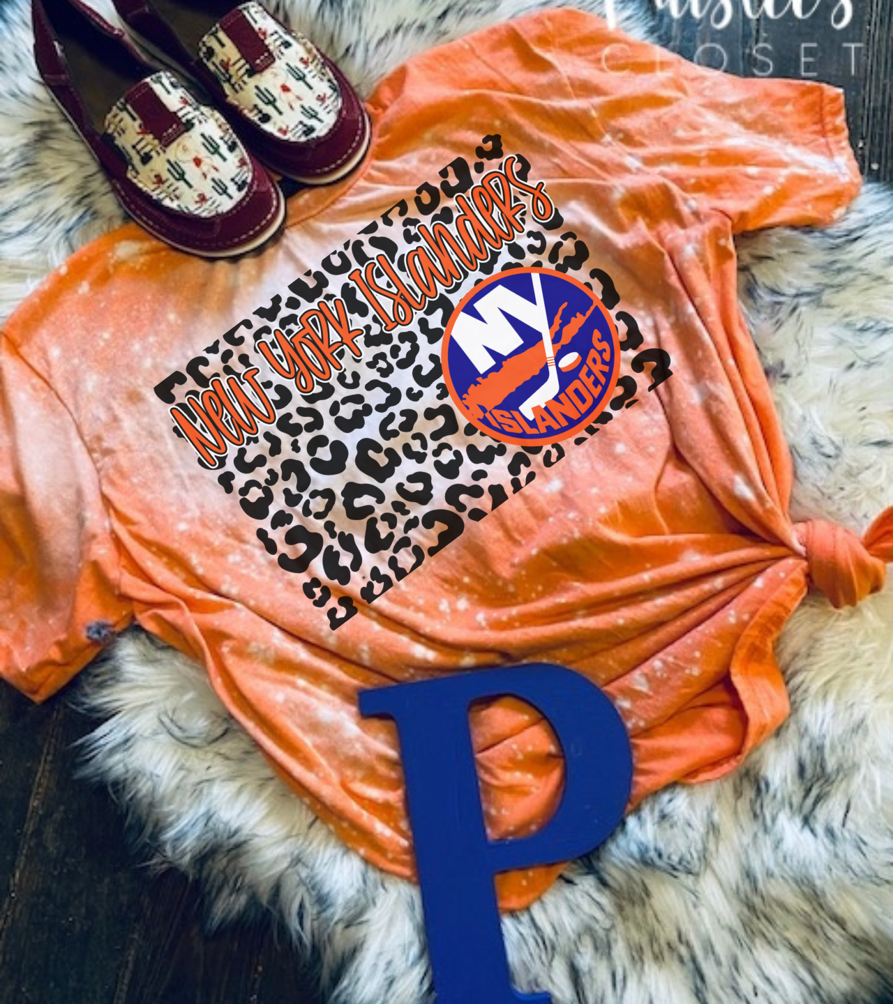 New York Islanders Leopard Hockey Shirt