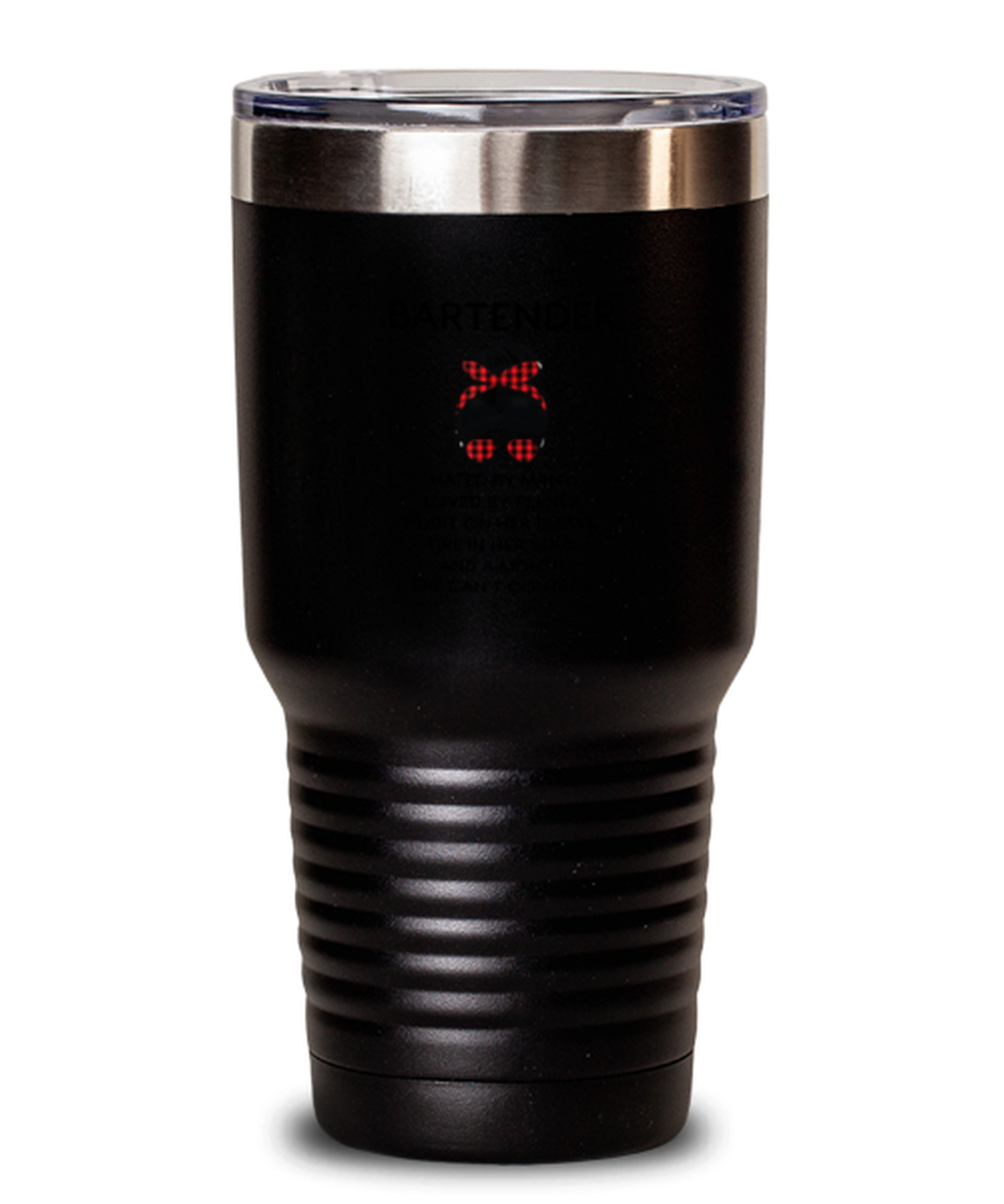 30 Oz Tumbler Stainless Steel Insulated Funny Hated By Many Loved By Plenty Bartender