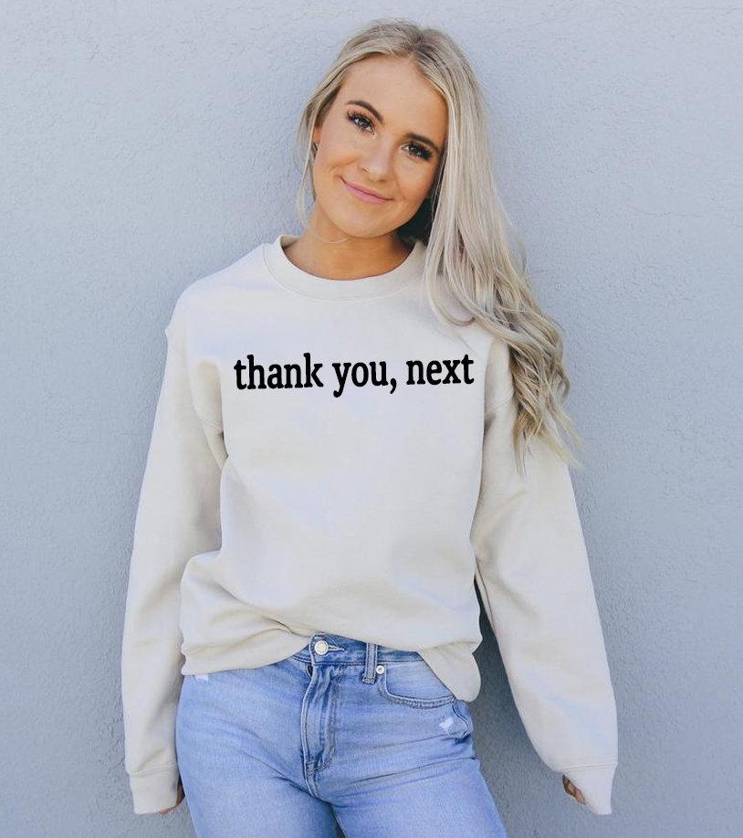 Thank You Next Sweatshirt, Ariana Grande Concert Sweatshirt, Cute Gift For Her, Concert Pullover, Ariana Grande Sweatshirt, Christmas Gifts