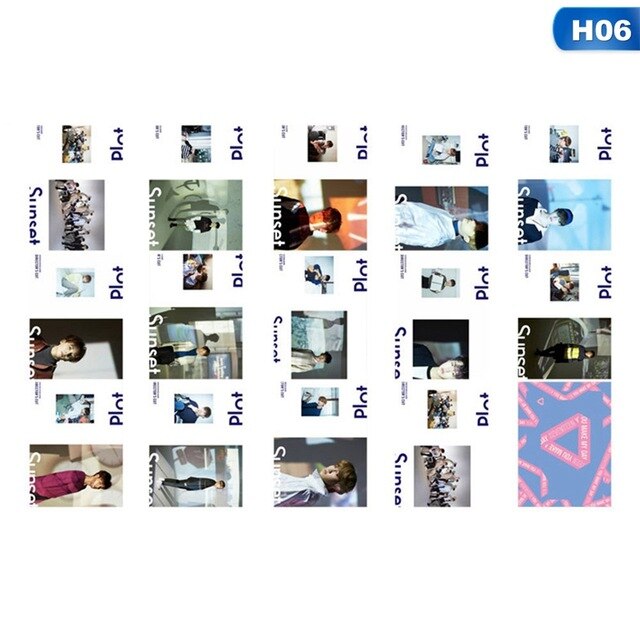 14Pcs/Set Kpop Seventeen Team  Album Collection Love Letter Photo Card Pvc Cards Self Made Lomo Card Photocard Fans Collection