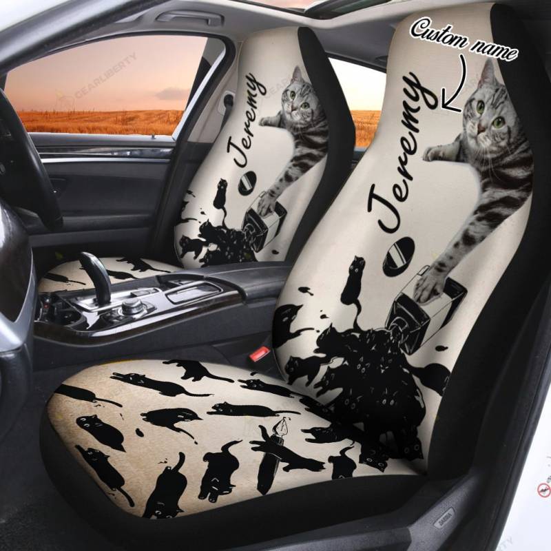 Cat Seat Covers Custom Name 0075 T3PLH0001