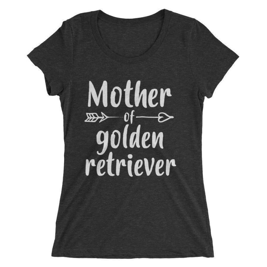 Women’s Mother of Golden Retriever tshirt Golden Retriever Gift