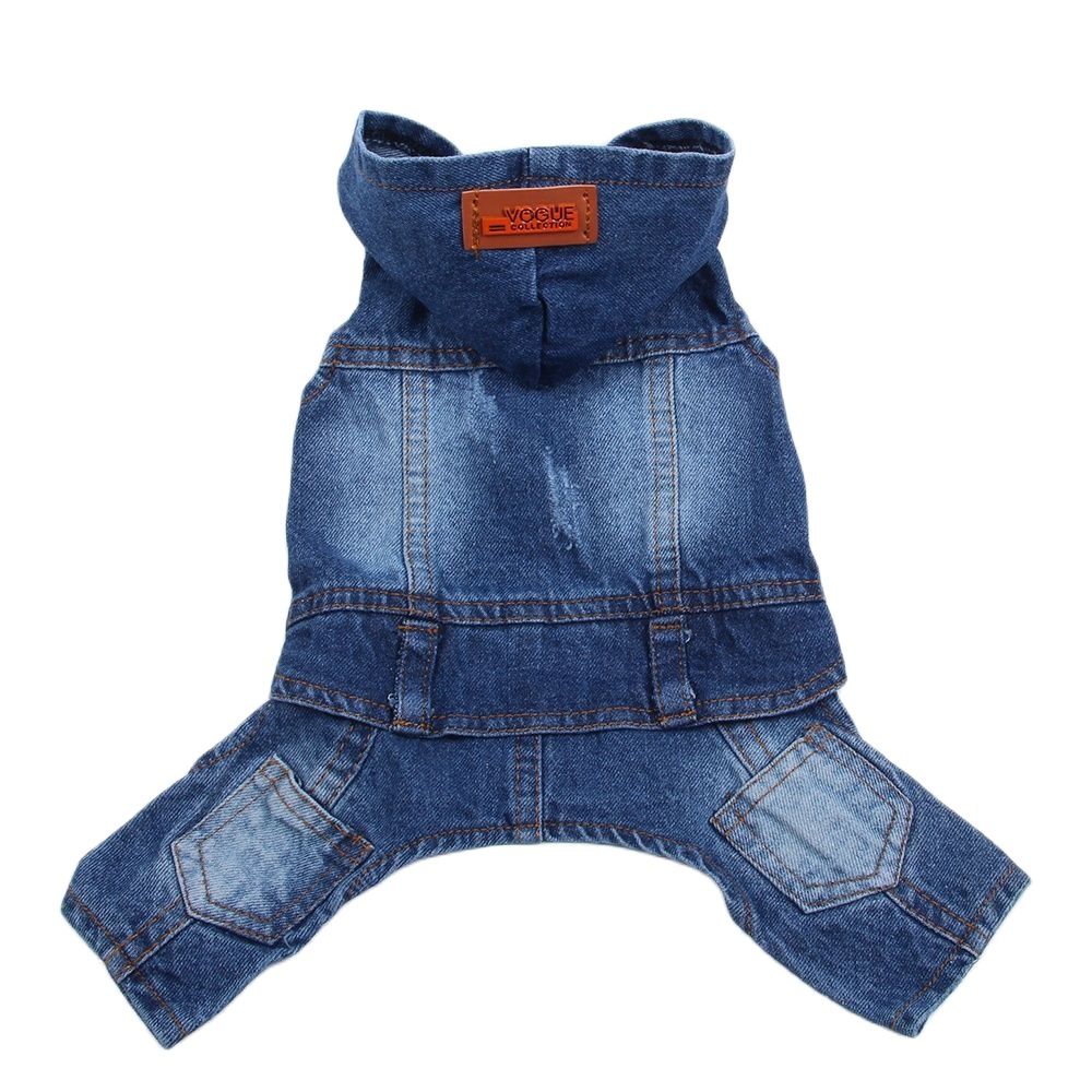 Pet Dog Jean Jumpsuit Pants Denim Cat Puppy Coat Jacket Spring/Summer Clothes Apparel 6 Sizes alx