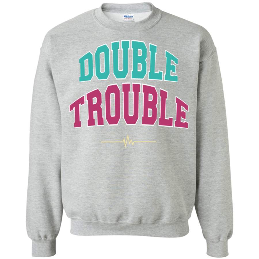 AGR Lisa and Lena Double Trouble Crewneck Pullover Sweatshirt