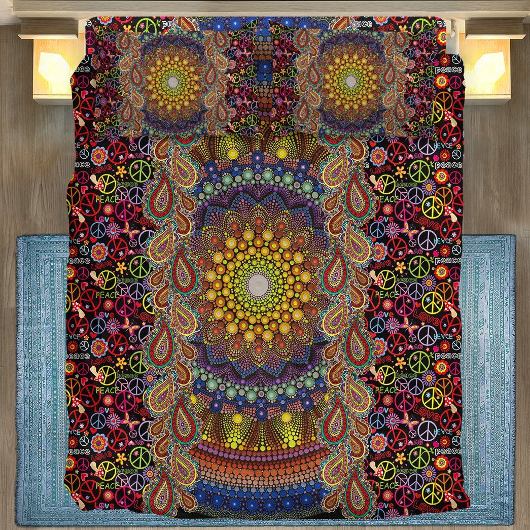 Casespring 3D Custom Bedding Set Sunflower Hippie