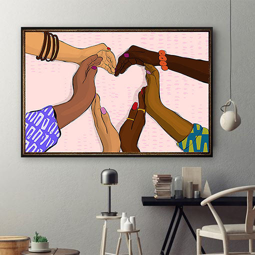 South Africa Poster Attractive African American Poster Prints African Girl African Man Wall Artistic Wall Decals