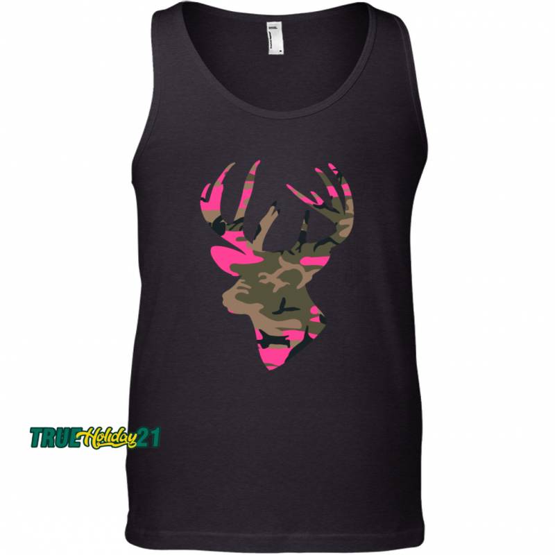 Womens Camo Outfitter Black Hoodie Gift Tank Top