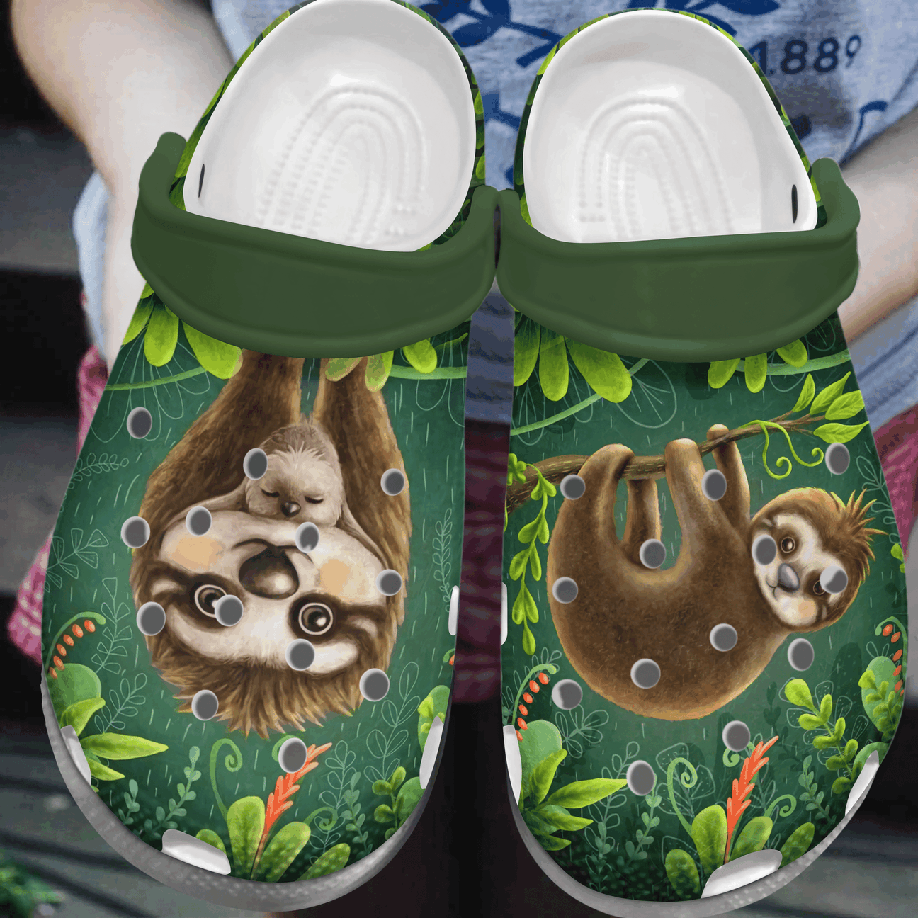 Sloth Personalized Clog, Custom Name, Text, Color, Number Fashion Style For Women, Men, Kid, Print 3D Sloth