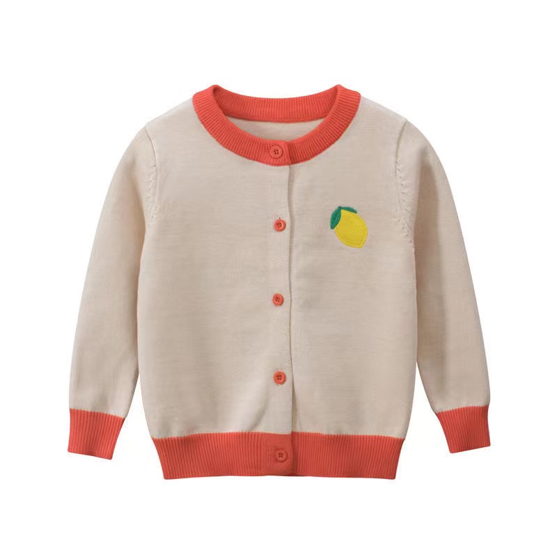 Baby Jersey Girls Knitted Sweater Cardigan Patchwork Cute Autumn Winter Children’s outerwear clothing Sweet Kids Knit Jackets alx