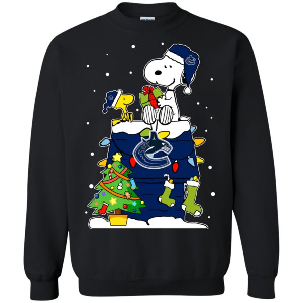 Vancouver Canucks Snoopy Ugly Christmas Sweaters Shirts