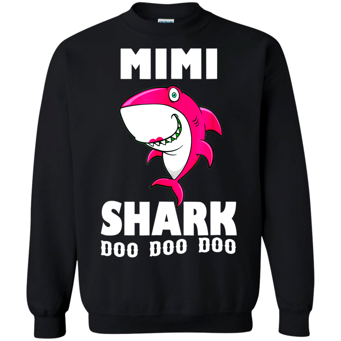 Check out this awesome MIMI Shark Doo Doo Doo – Family Shark Christmas Shirt G180 Gildan Crewneck Pullover Sweatshirt  8 oz.