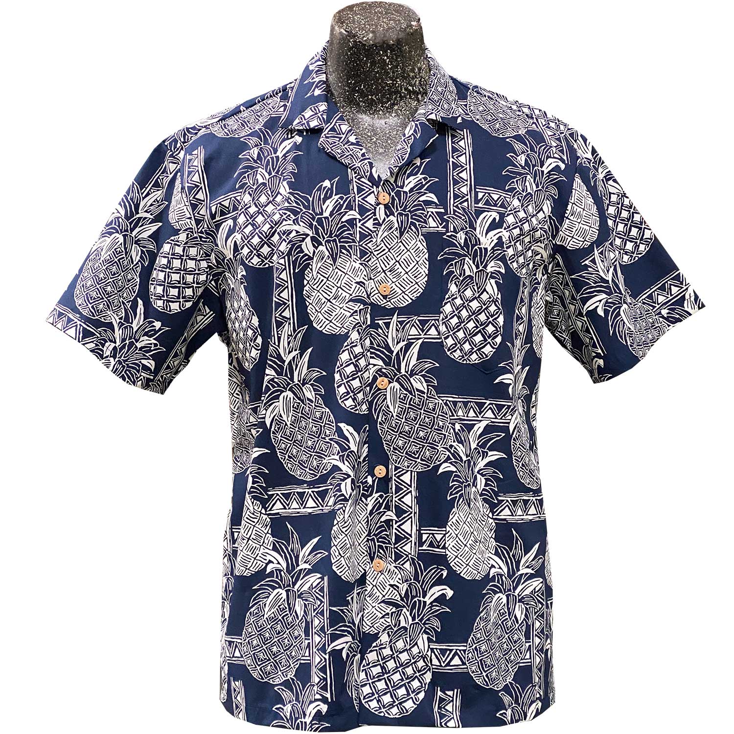 Party Time Pineapple Navy Hawaii Shirt Made In Summer Beach Shirts Ha84101