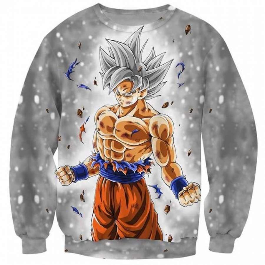 Cloudstyle Dragon Ball Super 3d Anime Sweatshirt Men Goku Ultra Instinct 3d Print Pullover Top 3466