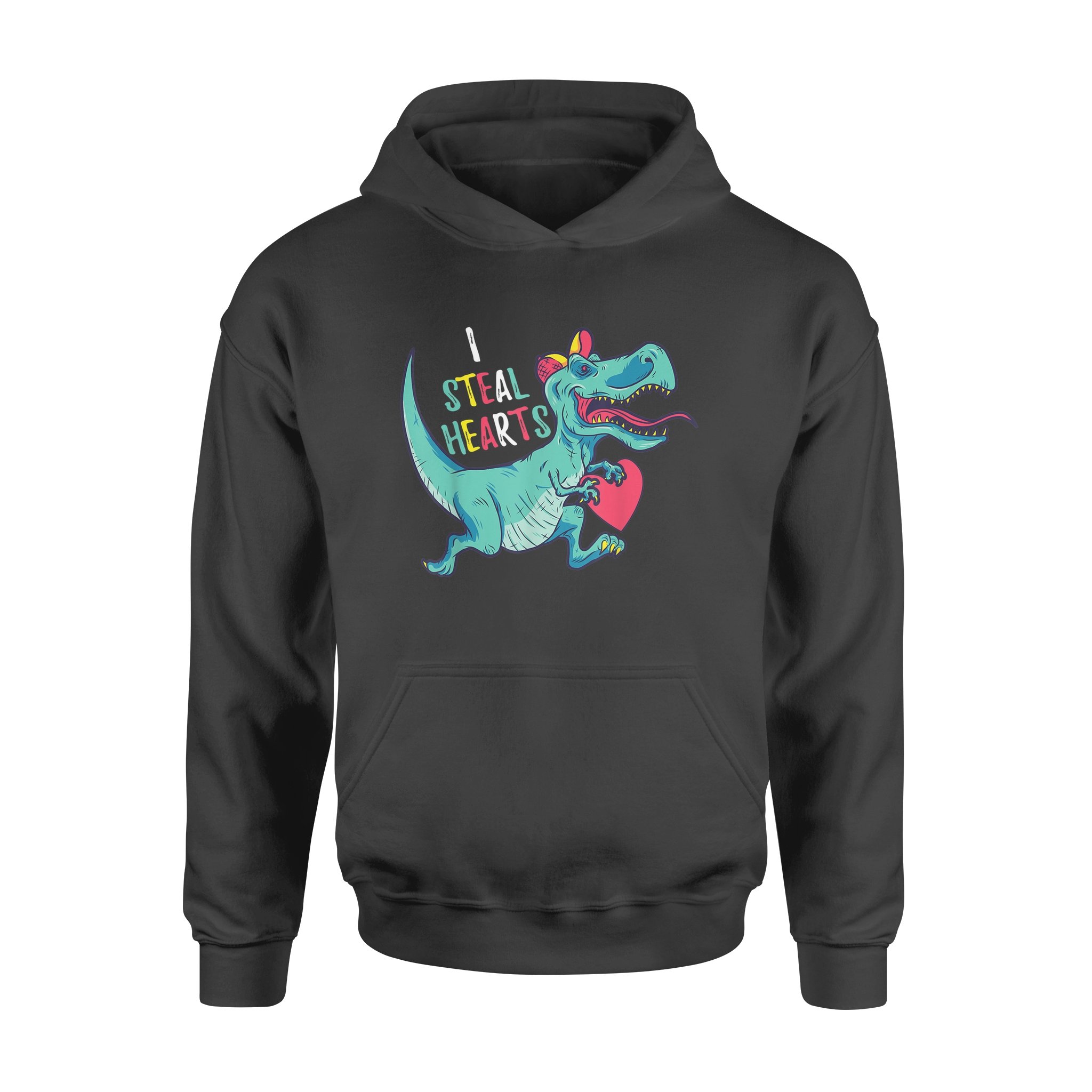 Valentines Day Dinosaur I Steal Hearts Gifts For Boys – Standard Hoodie