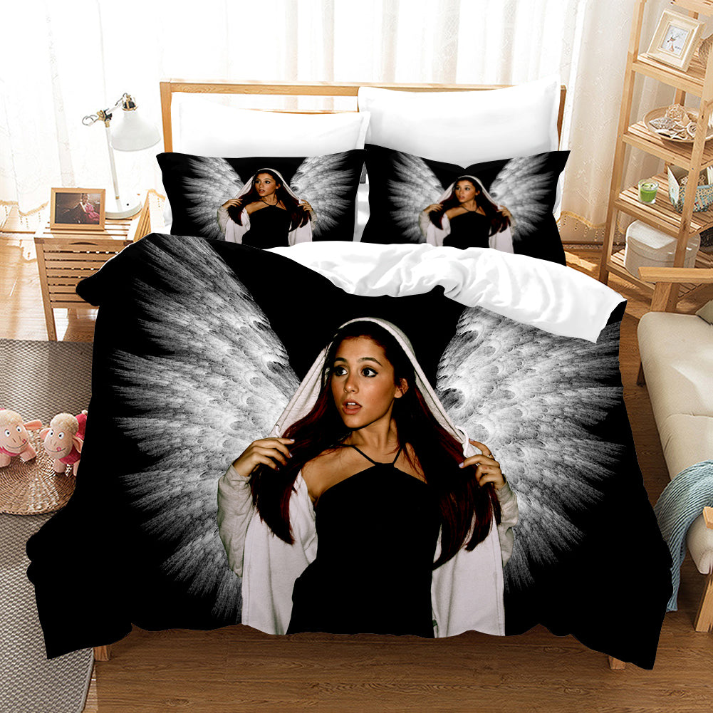 3D Singer Star Ariana Grande  Quilt Cover Set Bedding Set Duvet Cover Pillowcases Wj 1717