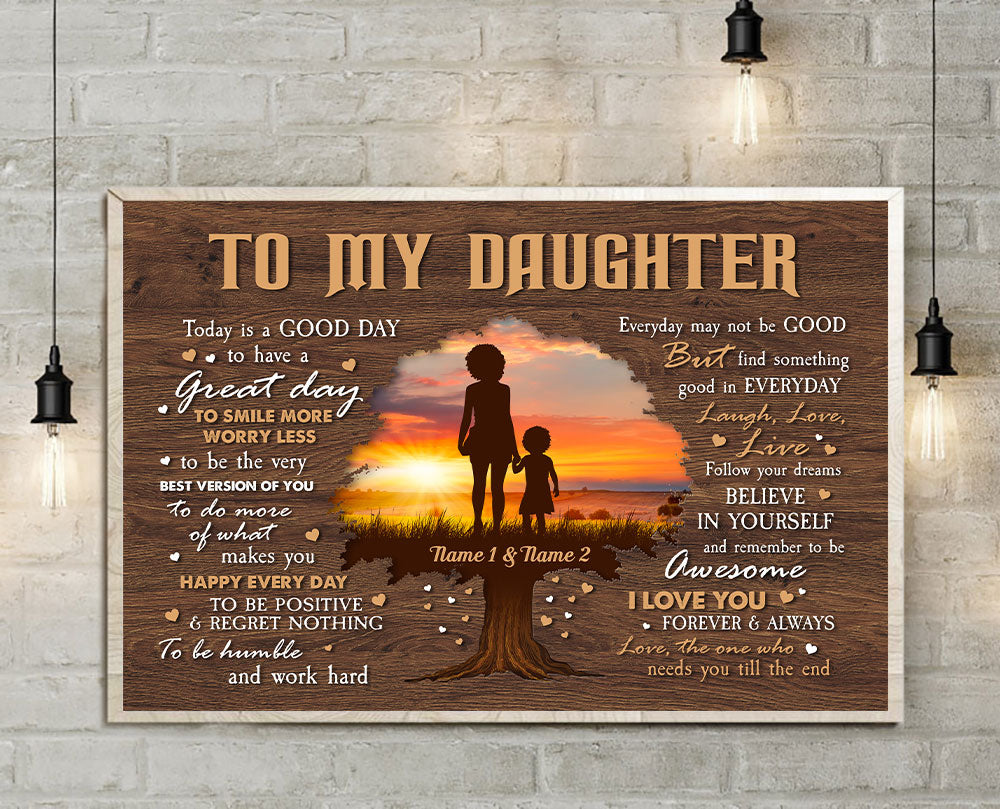 To My Son/Daughter I Love You Forever & Always, Family Custom Poster/Canvas, Gift For Family