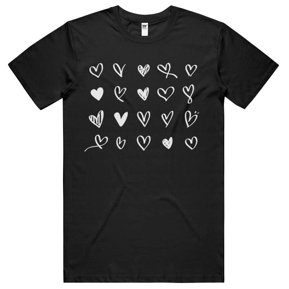 Cute Heart Valentines Day 2022 For Women Girl Top Red T Shirts