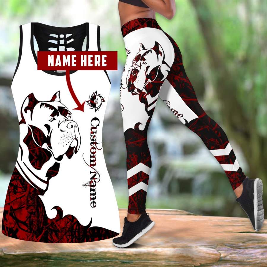 Cane Corso Customize tattoos legging + hollow tank combo DD08062002S