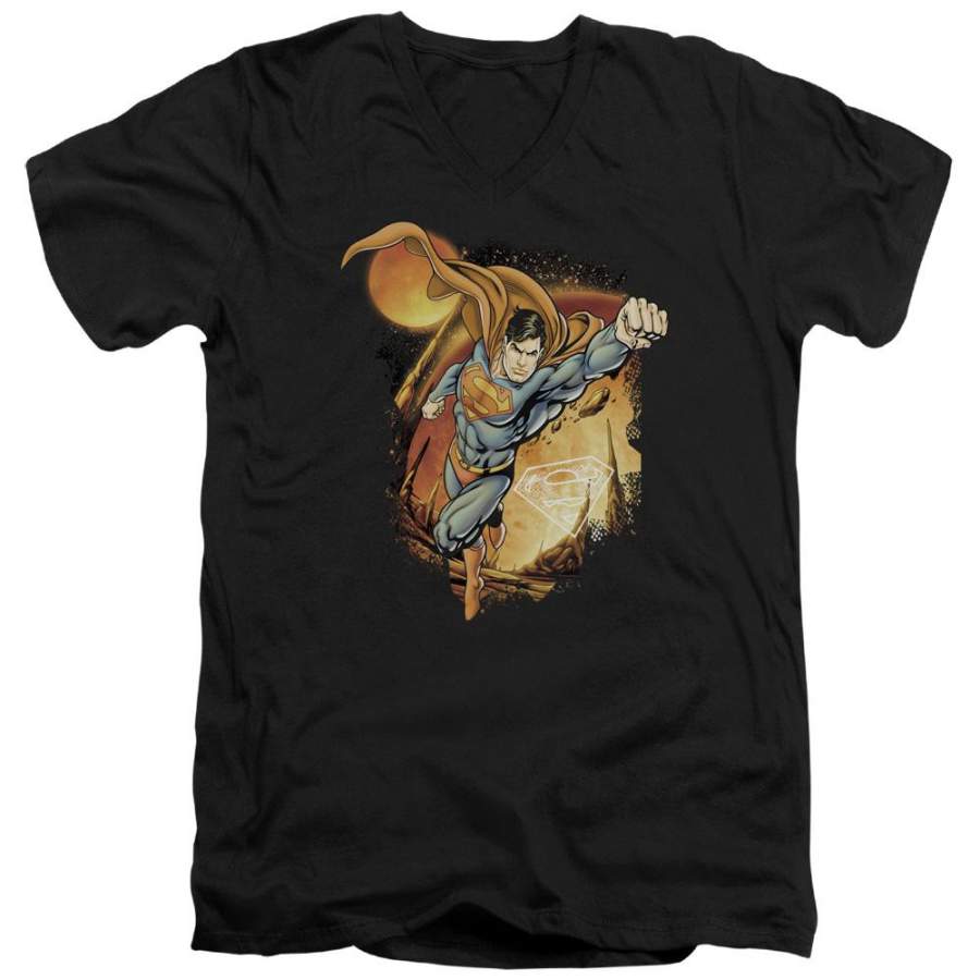 Superman Last Sons Men’s V-Neck T-Shirt